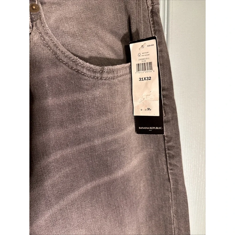 Men's‎ Banana Republic NWT Vintage Straight Jeans Sz 31X32 New Stone Gray.
